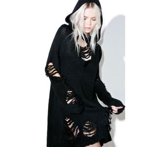 Killstar Nuwar Sweater Dress sz S